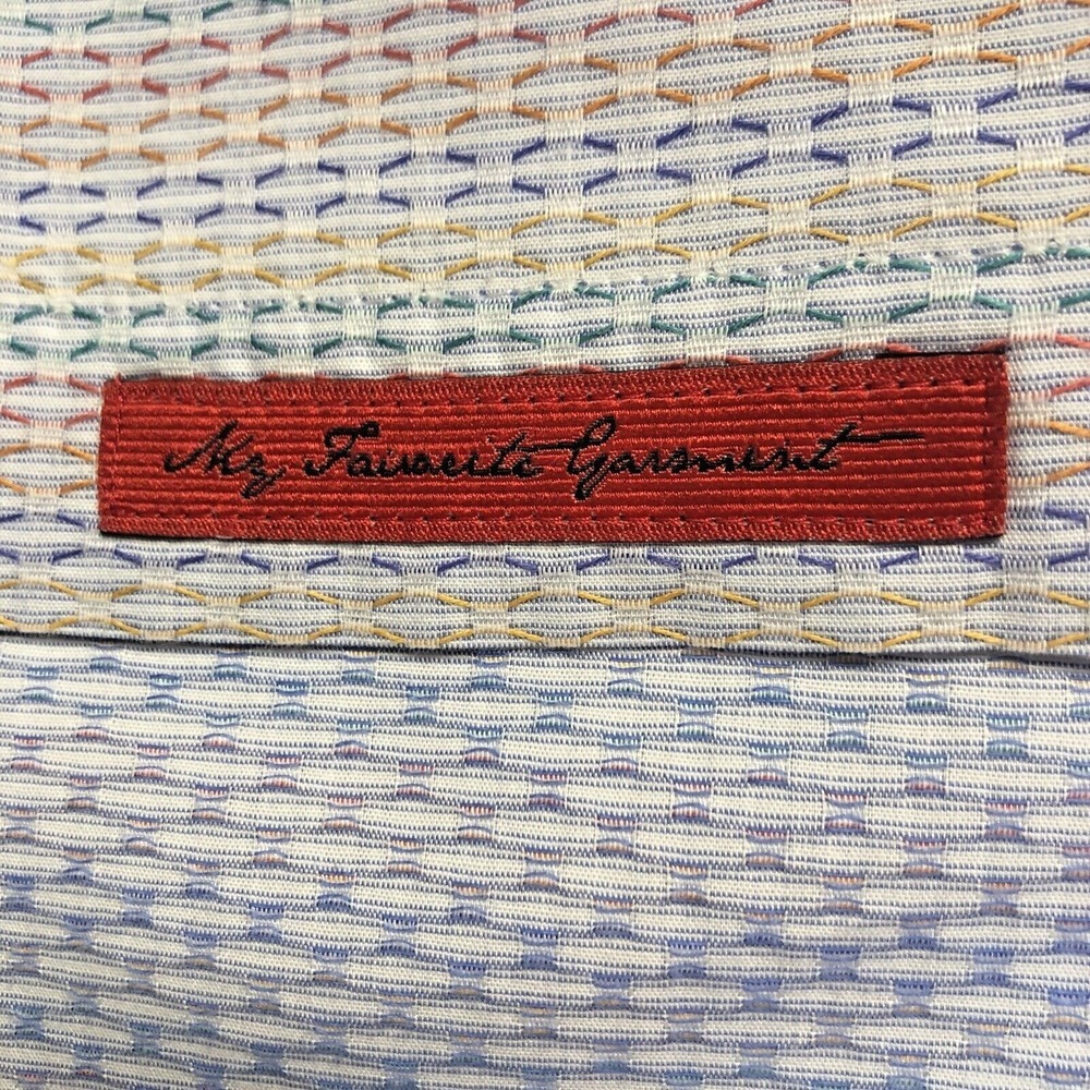Visconti Black Shirt Men's S Striped Multicolor Flip Cuff Button Up Long Sleeve - Picture 11 of 14
